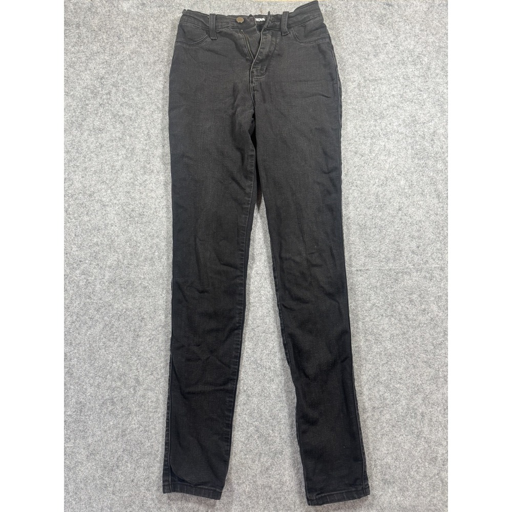 Fashion Nova Black High Waisted Skinny Jeans Womens Size 3 Stretch Casual Denim